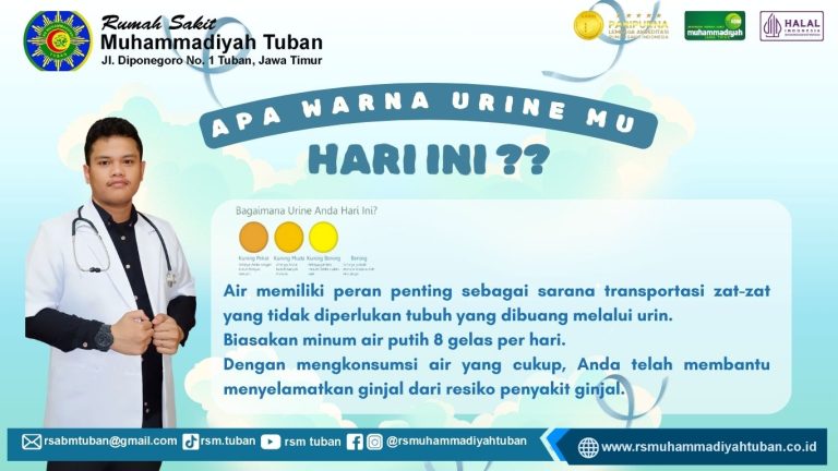 Apa warna urine mu hari ini?